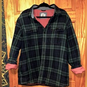 LL Bean PrimaLoft-Lined Shirt-Jac, Slightly Fitted Plaid